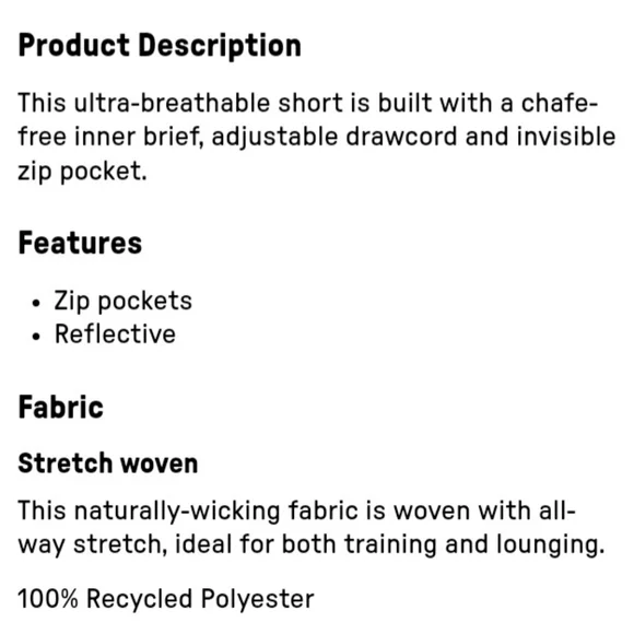 Fabletics Eco Full Speed Run Short, Women's Medium NWT - Picture 5 of 13